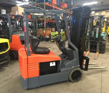shifting forklift wheel electric forks 3500lb mast toyota stage side
